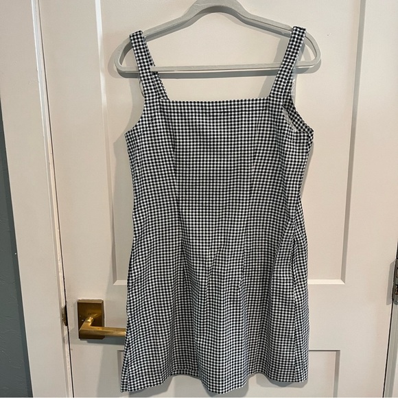 Target A New Day Black Gingham Mini Shift Dress Small - Picture 4 of 10